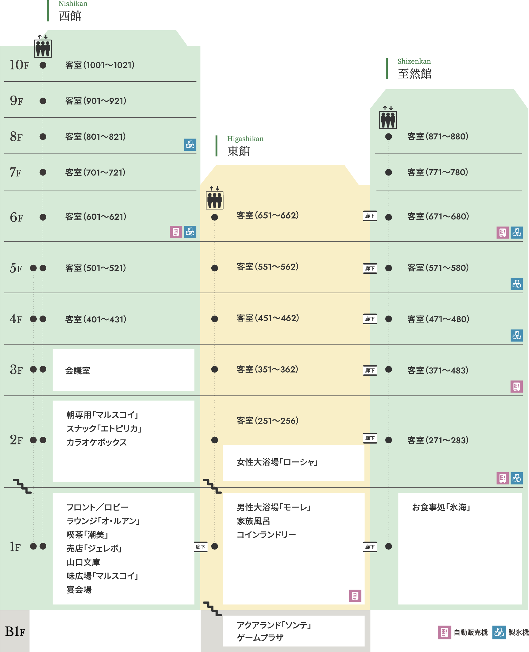 다테나이 안내도