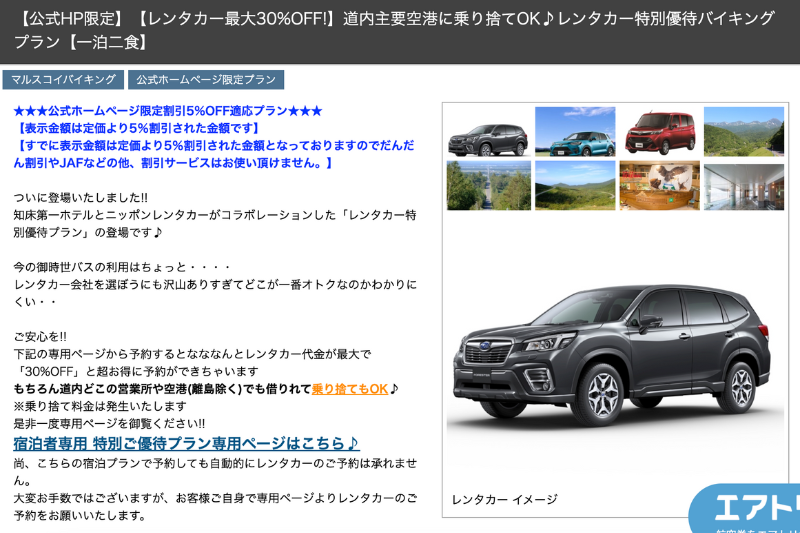 렌터카 30% 오프 플랜