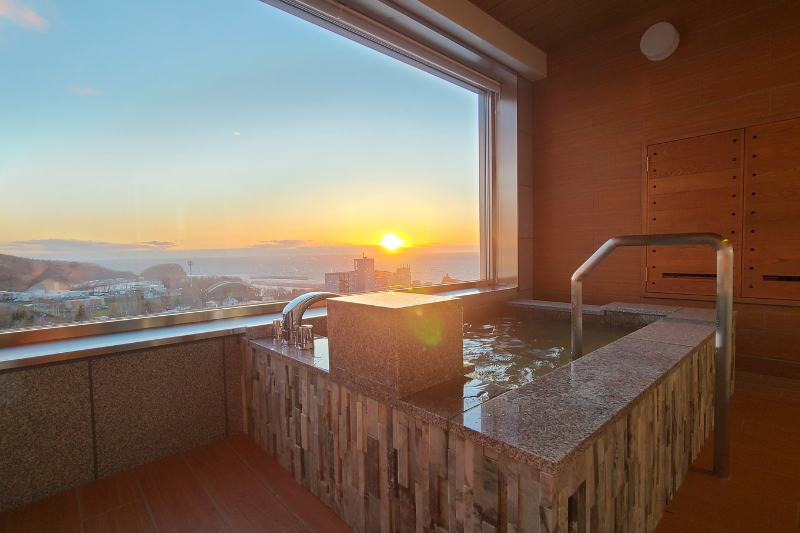 시레토코 다이이치 호텔 방 목욕탕