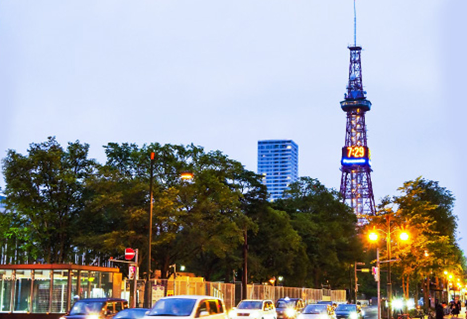 삿포로 시내에 숙박